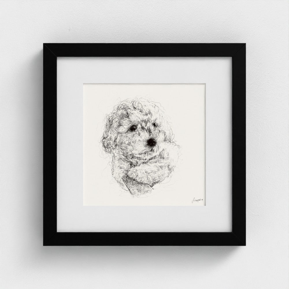 Hand-drawn unique pet portrait, for Pet Lovers