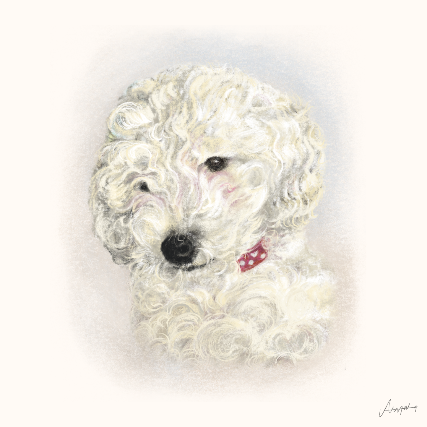 Hand-drawn unique pet portrait, for Pet Lovers